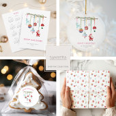 Farbenfrohe einfache Weihnachten