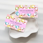 Niedliche Eulen, Eule-Muster, Pet-Shop, Vogelladen Visitenkarte