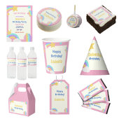 Girl's Pop It Fidget Geburtstag Pappteller