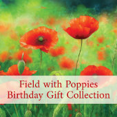 Red Poppy Floral Party Pappteller