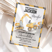 Bau Geburtstagsfeier, 2. Geburtstag Einladung