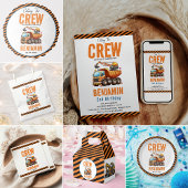 Crew Dump Truck Boy 2. Geburtstag Pappteller