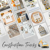 Boys Construction Vehicles Personalisierte Schürze