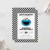 Cookie Monster Checkerboard Birthday Serviette