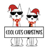 Cooler Katz Frohe Weihnachten