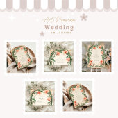 Coral Bloom Hochzeit Save The Date