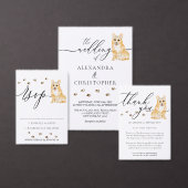Corgi Welpe Wedding Calligraphy Signature Tischnummer (Personalisiere diese Kollektion eines unabhängigen Creators.)