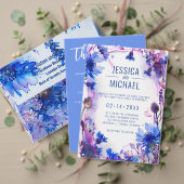 💍 Cornblumen und Lavender Elegance Einladung (Personalisieren Sie die Kollektion dieses unabhängigen Creators. Test)