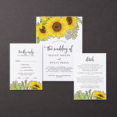 Country Sunflower | Yellow Business Card Visitenkarte (Personalisiere diese Kollektion eines unabhängigen Creators.)