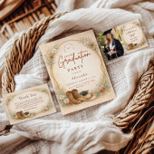 Country Wildflower Graduation Party Einladung