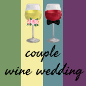 Modern Boho Arch Couple Wine Wedding Einladung