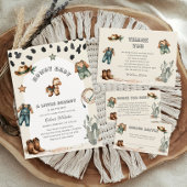 Western Howdy Baby Cowboy Baby Dusche Einladung