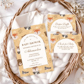 Cozy Forest Animals Diapper Raffle Begleitkarte