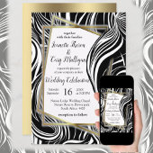 Creative Black, Yellow & Orange Nahtlos Abstrakt Serviette