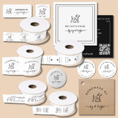 Handgefertigtes Script-Logo mit individuellem Schn Ripsband