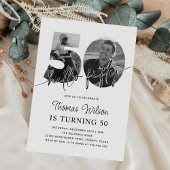 Modernes 50. Geburtstags-Foto Geschenkanhänger