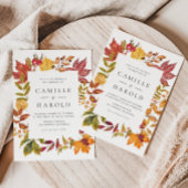 Watercolor Autumn lässt Rahmen fallen Save The Date