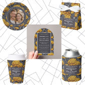 Trendy Custom Carnation Flower Spring Wedding Pappteller