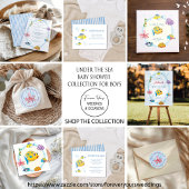 Cute Cartoon Animals Gender Neutral Baby Shower Gästebuch