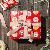 Niedliche Tiere im Party Hats Kinder Roter Glückwu Pappteller