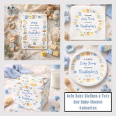 Cute Baby Clothes & Toys Boy Baby Shower Button