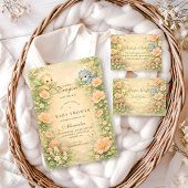 Cute Baby Dragon Fairytale Diapper Raffle Begleitkarte