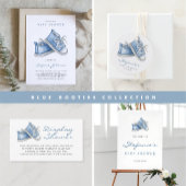 Blue Watercolor Baby Hinterns Babydusche Geschenktütchen