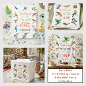 Niedlich Bird 1. Geburtstag Party Button