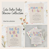Niedlich Boho Hello Little One Baby Dusche Einladung