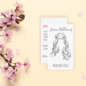 Niedlicher Boho Hairstyle Hochzeitssaal Notizblock