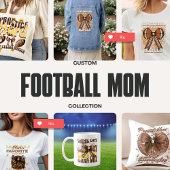 Personalisierter Sideline Superstar Mama Football T-Shirt