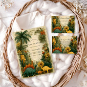 Cute Dinosaur Baby Shower Einladung