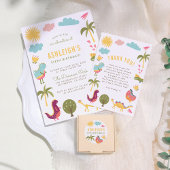 Dinosaur Birthday Party | Junge oder Mädchen Gebur Einladung