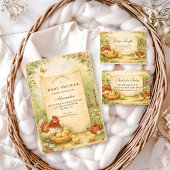 Cute Farm Chicks Baby Shower Serviette