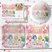 Cute Anime Girl's Ice Cream Birthday Party   Pappteller