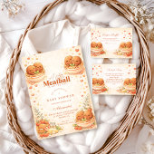 Cute Illustrated Little Meatball Baby Shower Serviette