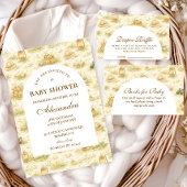 Cute Jungle Safari Baby Shower Einladung