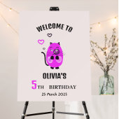 Niedliche Lilatkatze Geschenktütchen