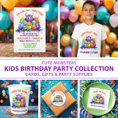 Niedliche Monster Kindergeburtstag Party Papiersta Pappbecher