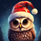 Niedliches Owl Happy Holidays Weihnachten