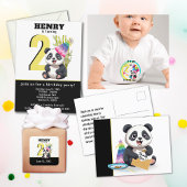 Niedlich Panda - Personalisierter Geburtstag Pappbecher