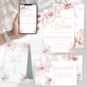 Pink floral wann wird Baby Bloom Callendar Poster