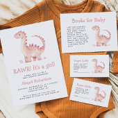 Niedlich Pink Dinosaur Girls Babydusche Pappteller