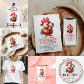 Niedliche Rasterkarikaturen 3. Geburtstagsfeier Pa Pappbecher