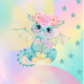 Pastel Niedlich Little Dragon Geburtstag/Babydusch Pappteller