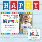 Niedlicher Zug Geburtstag Danke Karte