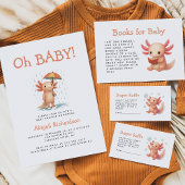 Cute Axolotl Baby Shower Serviette