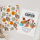 Niedliche Sportballs Kindergeburtstag Vielen Dank Poster