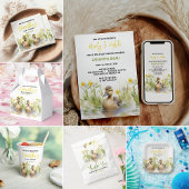 Niedliche Duck Babydusche Pappteller