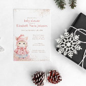 Niedliche Wasserfarbe Katze Wintermäntel Party Geschenkpapier